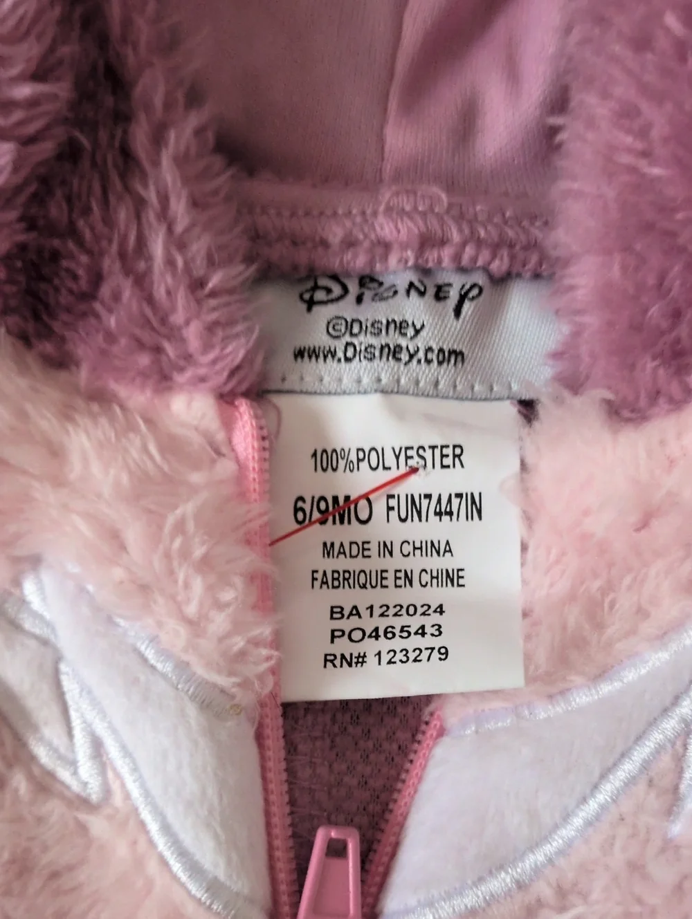 Disney Lilo & Stitch Angel Costume Size 6-9 Months
